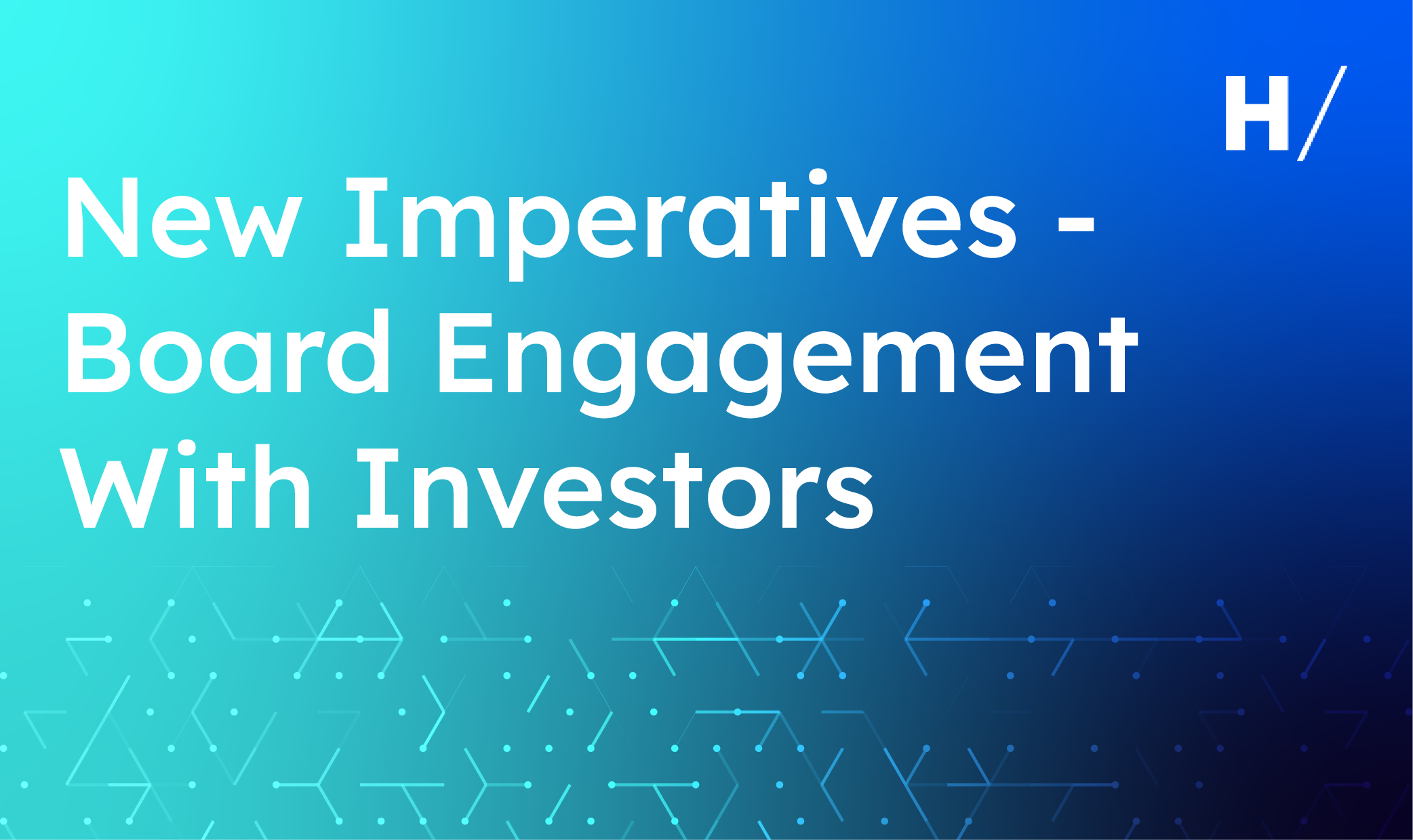 new imperatives board engagement with investors sheilaennis hadvisorsabernathy